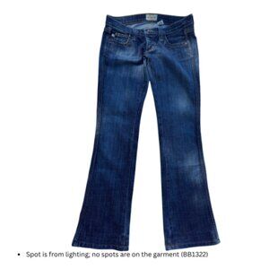 Gently Worn FRANKIE B Denim Flared Jeans, Size 4 (BB1322)